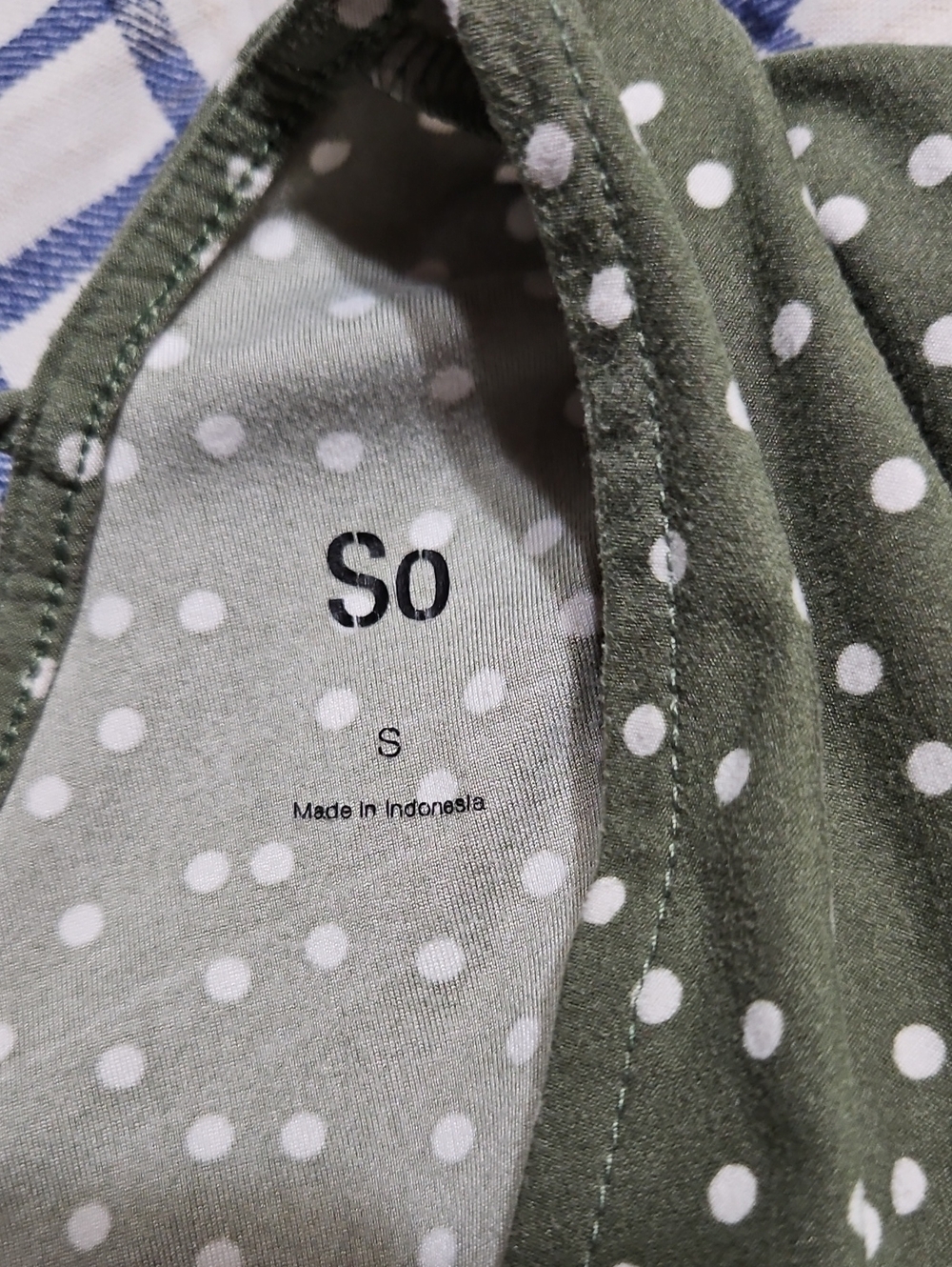 SO Olive Green Polka Dot Romper - Picture 4 of 5